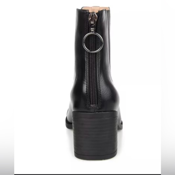 🍂🍁Black Leather Ankle Boots - Picture 4 of 6